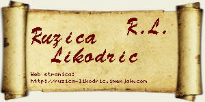 Ružica Likodrić vizit kartica